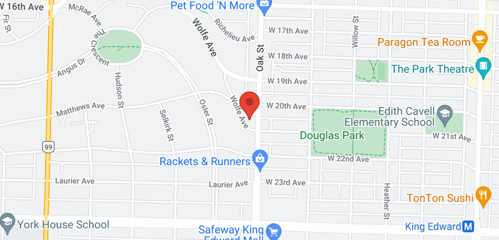 map of 301 1023 WOLFE AVENUE